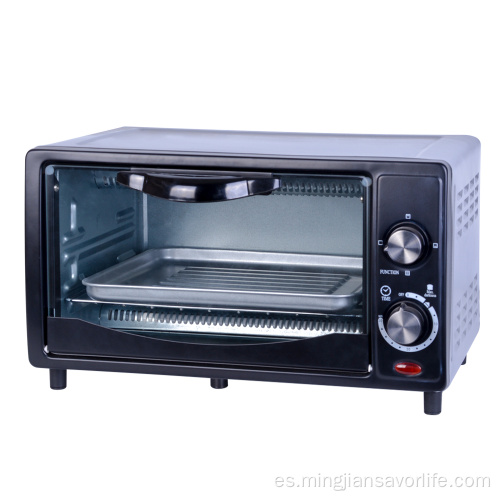 Mini horno tostador eléctrico para hornear pizza de 10L